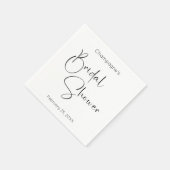 Moderne Script Bruiloftsborrel Servet (Hoek)