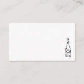 Moderne Script Bruiloftsshower Stock de Bar Tombol Informatiekaartje (Achterkant)