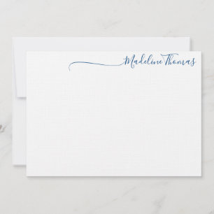 Moderne Script Calligraphy name note card Notitiekaartje