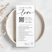 Moderne Script Capture The Love QR CODE Kaart