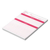 Moderne Script Cherry Red persoonlijke recepten Notitieblok (Gedraaid)