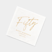 Moderne Script Cinquante 50e Anniversaire  (Gauche)