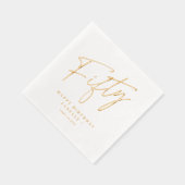 Moderne Script Cinquante 50e Anniversaire  (Droite)