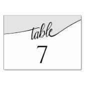 Moderne Script Colorblock Any Number Wedding Kaart (Achterkant)