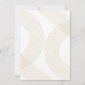 Moderne Script Concentric Arches Graduation Party Kaart (Achterkant)