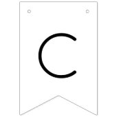 Moderne Script Couples Shower Vlaggetjes (Tweede vlag)