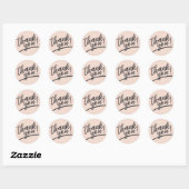 Moderne Script "Dank je wel" Ronde Sticker – Elega (Vel)