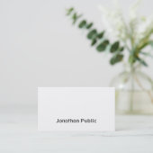 Moderne Script Design Elegant Simple Trendy Plain Visitekaartje (Staand voorkant)