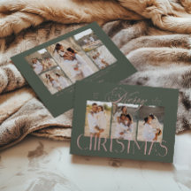 Moderne Script Elegant Prettig Kerstfeest 8 Foto's