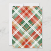 Moderne Script Elegante Kerstkaart (Achterkant)