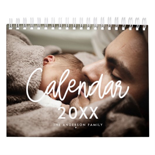 Moderne script familie foto 2023 kalender (Hoes)