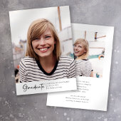 Moderne Script Foto Afgestudeerde Aankondiging