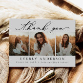 Moderne Script Foto Afstudeer Dank Je Briefkaart