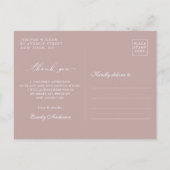 Moderne Script Foto Afstudeer Dankjewel Briefkaart (Achterkant)