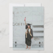 Moderne Script Grad Party Invitation (Dos)