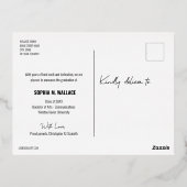 Moderne Script Grad Photo graduation faire-part (Verso)