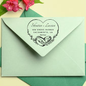 Moderne Script Huwelijk Zelfinktende Stempel