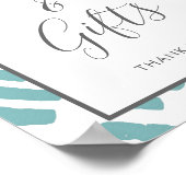 Moderne Script-Kaarten en cadeauborden Poster (Hoek)