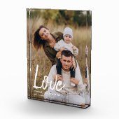 Moderne Script "Liefde" Aangepaste Familie Fotoblokken (Rechts)