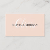 Moderne script logo minimum professionele naam visitekaartje (Voorkant)