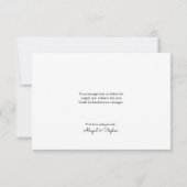 Moderne Script LOVE and BEDANKT Photo Wedding (Achterkant)