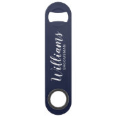 Moderne Script Marine bleu Cuomsmen personnalisé (Devant)