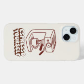 Moderne Script Minimale Hoestebehuizing Case-Mate iPhone Case (Achterkant (horizontaal))