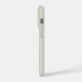 Moderne Script Monogram Streep Docent Onderwijzer iPhone Hoesje (Linkerkant)