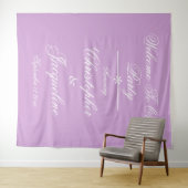 Moderne Script Namen Photobooth Party Achtergrond Wandkleed (In Situ (horizontaal))