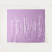 Moderne Script Namen Photobooth Party Achtergrond Wandkleed (Voorkant (horizontaal))