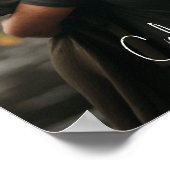 Moderne Script Names koppelen foto Poster (Hoek)