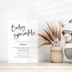 Moderne script om het even welke kleur Baby sprink Kaart