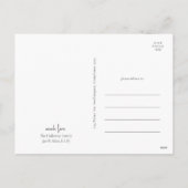 Moderne script Prettige feestdagen Verticale enkel (Achterkant)