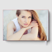 Moderne Script Red Photo Graduation (Verso)