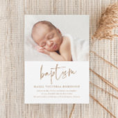 Moderne Script Religious Baptism & Christening Kaart