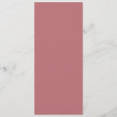 Moderne Script Roze Trouwmenu Menu (Achterkant)