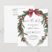Moderne Script Save the Date (Voorkant / Achterkant)