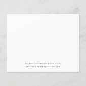 Moderne Script Save The Date | Budget Flyer (Achterkant)