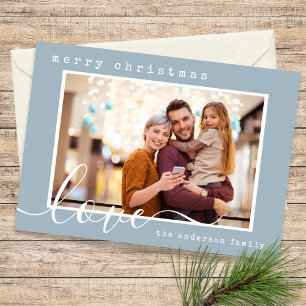 Moderne Script-serie Kerstmis Feestdagenkaart