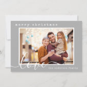 Moderne Script-serie Kerstmis Feestdagenkaart (Voorkant)