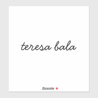 Moderne script stijlvol monogram ontwerp sticker