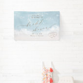 Moderne script strand harten bruids douche welkom spandoek (Insitu)