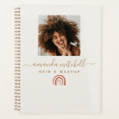 Moderne script trendy Rainbow Foto Planner (Voorkant)