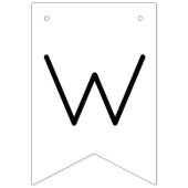 Moderne Script Trouwdouche Vlaggetjes (Tweede vlag)