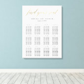 Moderne Script Zitgrafiek Canvas Faux Gold Afdruk (Insitu (Houten vloer))