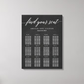 Moderne Script Zitgrafiek Verpakt Canvas Afdruk (Voorkant)