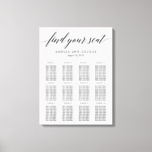 Moderne Script Zitgrafiek Verpakt Canvas Afdruk