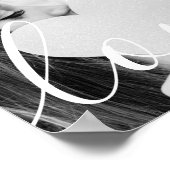 Moderne script zwart-wit foto poster (Hoek)