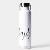 moderne scriptbridesmaïde cadeautjes waterfles (Voorkant)