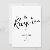 moderne scriptbruiloft-uitnodiging save the date (Voorkant)